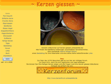 Tablet Screenshot of kerzen-giessen.ankesatelier.de